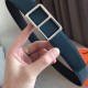 Replica Cintura Hermes Officier Reversibile 38mm Blu Clemence