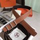 Replica Cinturino Hermes Officier fibbia della cintura marrone 38MM