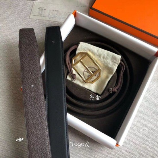 Replica Hermes Pad Cintura reversibile Cafe Clemence
