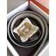 Replica Hermes Pad Cintura reversibile Blu / Bianco Epsom