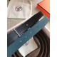 Replica Cintura reversibile Hermes Quizz 32mm Clemence blu
