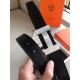 Replica Cintura reversibile Hermes Quizz 32mm Clemence blu