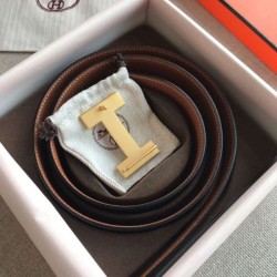 Replica Cintura reversibile Hermes Quizz 32mm marrone Clemence
