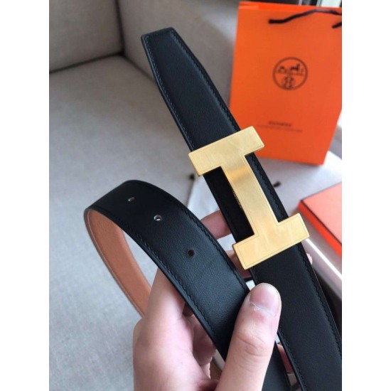 Replica Cintura reversibile Hermes Quizz 32mm marrone Clemence
