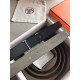 Replica Cintura reversibile Hermes Quizz 32mm Clemence grigia