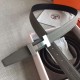 Replica Cintura reversibile Hermes Quizz 32mm Clemence grigia