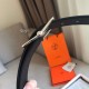 Replica Cintura reversibile Hermes Grey Saddle 38MM