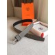 Replica Cintura reversibile Hermes Grey Saddle 38MM