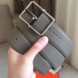Replica Cintura reversibile Hermes Grey Saddle 38MM