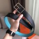 Replica Cintura reversibile Hermes Bleu Obscur da 38 mm
