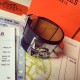 Replica Bracciale Hermes Collier de Chien in alligatore blu scuro taglia S