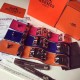 Replica Bracciale Hermes Collier de Chien blu Epsom taglia S