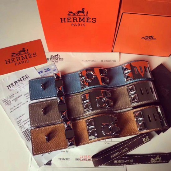 Replica Bracciale Hermes Collier de Chien marrone Epsom taglia S Replica Bracciale Hermes Collier de Chien marrone Epsom taglia S