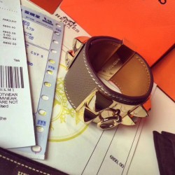 Replica Bracciale Hermes Etoupe Epsom Collier de Chien Misura S