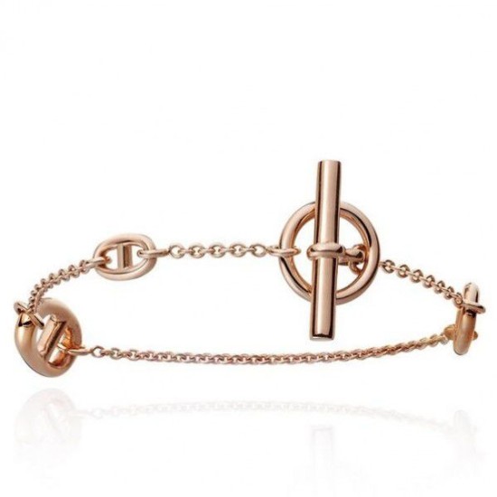 Replica Bracciale Hermes LG Farandole in oro rosa