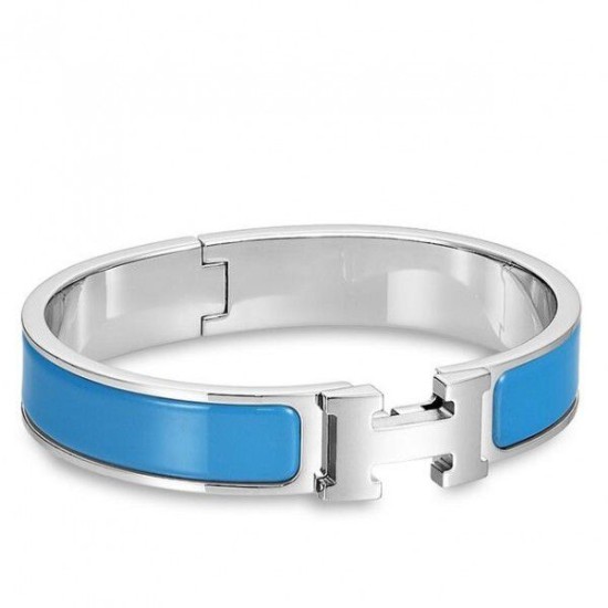 Replica Bracciale Hermes Clic H PM in smalto blu