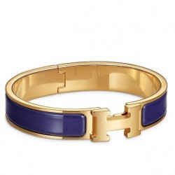 Replica Bracciale Hermes Clic H PM blu smaltato elettrico