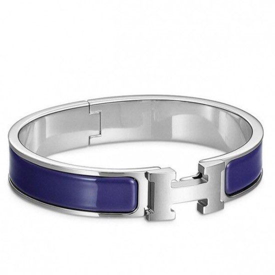 Replica Bracciale Hermes Clic H PM blu smaltato elettrico