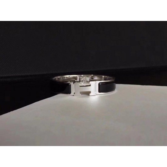 Replica Bracciale Hermes Clic H PM in smalto nero