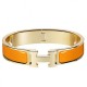 Replica Bracciale Hermes Clic H PM in smalto arancione
