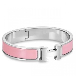 Replica Bracciale Hermes Clic H PM in smalto rosa