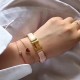 Replica Bracciale Hermes Clic H PM in smalto rosa