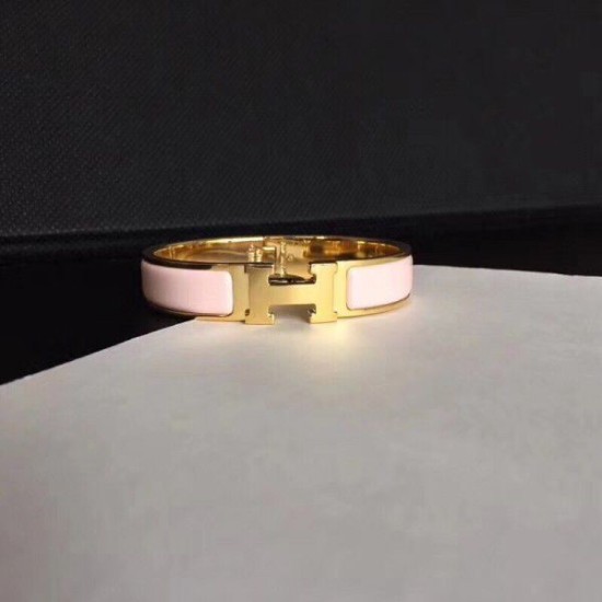 Replica Bracciale Hermes Clic H PM in smalto rosa