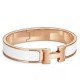 Replica Bracciale Hermes Clic H PM in smalto bianco