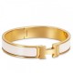 Replica Bracciale Hermes Clic H PM in smalto bianco