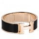 Replica Bracciale Hermes Clic Clac H PM smaltato nero