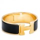 Replica Bracciale Hermes Clic Clac H PM smaltato nero