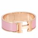 Replica Bracciale Hermes Clic Clac H PM in smalto rosa