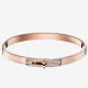 Replica Bracciale Hermes Kelly in oro rosa con diamanti