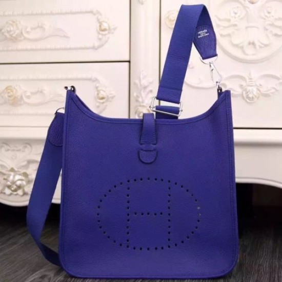 Replica Hermes Evelyne III PM Borsa Blu