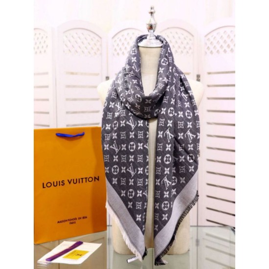 Replica Scialle Monogram Denim 140 M71378 Nero