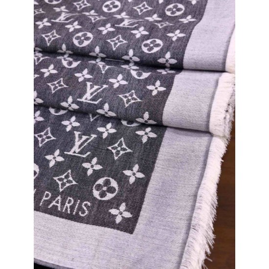 Replica Scialle Monogram Denim 140 M71378 Nero