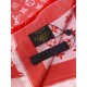 Replica Scialle Monogram Denim 140 Rosso