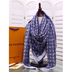 Replica Scialle Monogram Denim 140 M71382 Azzurro