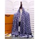 Replica Scialle Monogram Denim 140 M71382 Azzurro