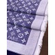 Replica Scialle Monogram Denim 140 M71382 Azzurro