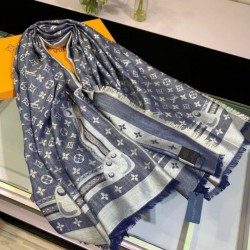 Replica Scialle Monogram Studdy Denim 140 M73698