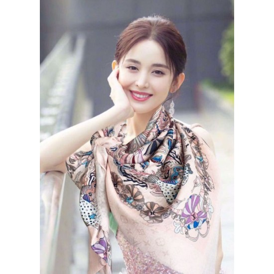 Replica Sea Of Love Square Cashmere Schawl M73823 Bianco