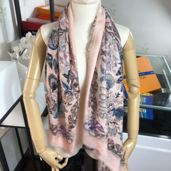 Replica Sea Of Love Square Cashmere Schawl M73823 Bianco