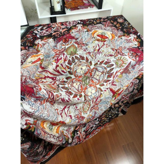 Replica Quadrato Sea Of Love Cashmere Schawl M73823 Nero