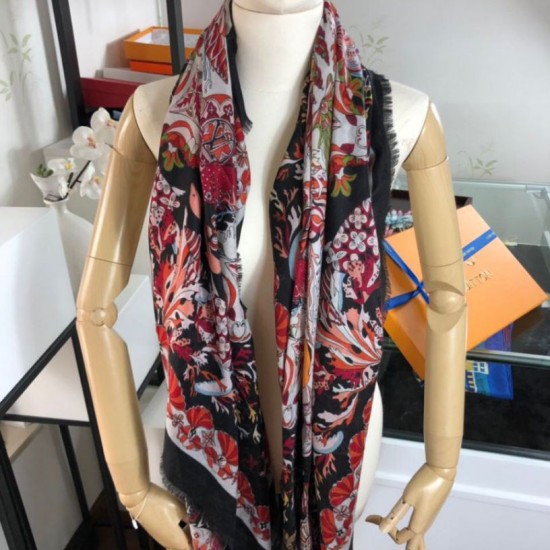 Replica Quadrato Sea Of Love Cashmere Schawl M73823 Nero