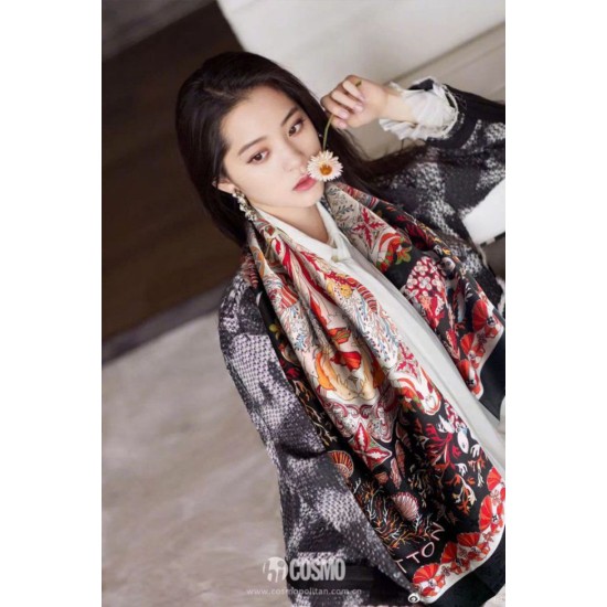 Replica Quadrato Sea Of Love Cashmere Schawl M73823 Nero