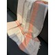 Replica Scialle in seta cashmere a quadri Burberry 80 x 200 arancione