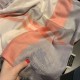 Replica Scialle in seta cashmere a quadri Burberry 80 x 200 arancione