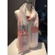 Replica Scialle in seta cashmere a quadri Burberry 80 x 200 arancione
