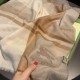 Replica Scialle in seta cashmere a quadri Burberry 80 x 200 marrone